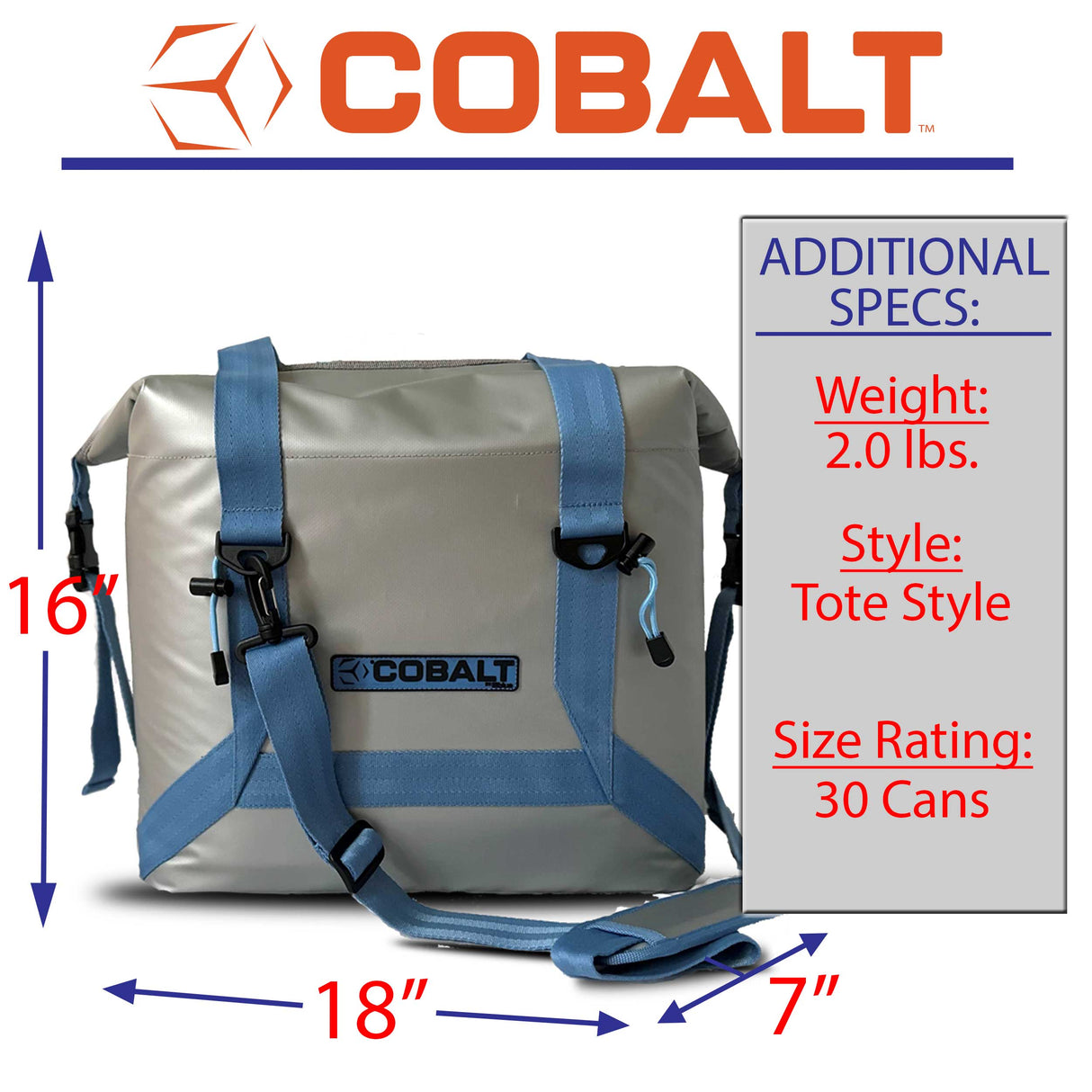 Bolsa Cooler de Lado Mole Cobalt