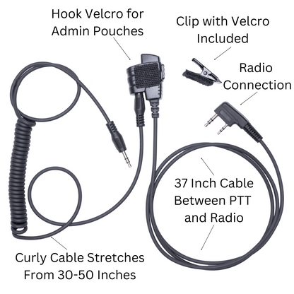 SMC (Shoot, Move, Communicate) Baofeng, Yaesu radios to Auxiliary Port for Electronic Earmuffs - HR Tactical Innovations