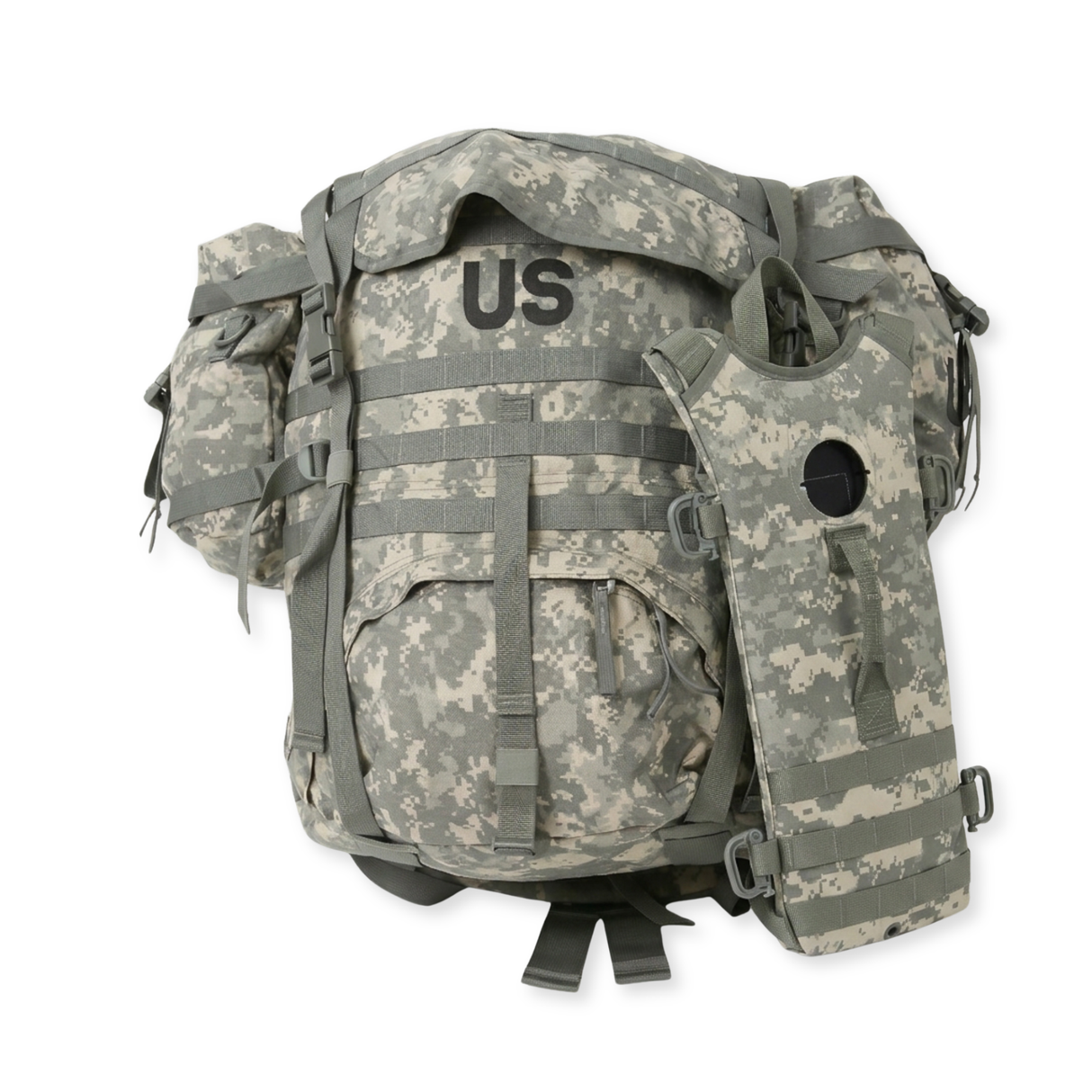 Mochila grande ACU MOLLE II con bolsas de sostenimiento
