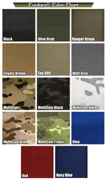 USA Reverse Flag Laser Cut - 2x4 CORDURA®Patch in Black CORDURA®, alternate view 2