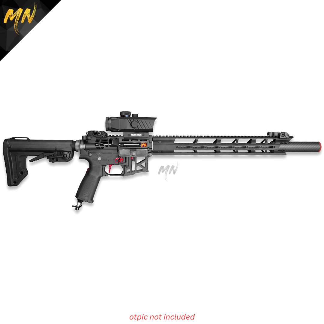 Minnesota Airsoft Project Crimson Ash Skeletonized HPA M4, Phantom | No Tracer