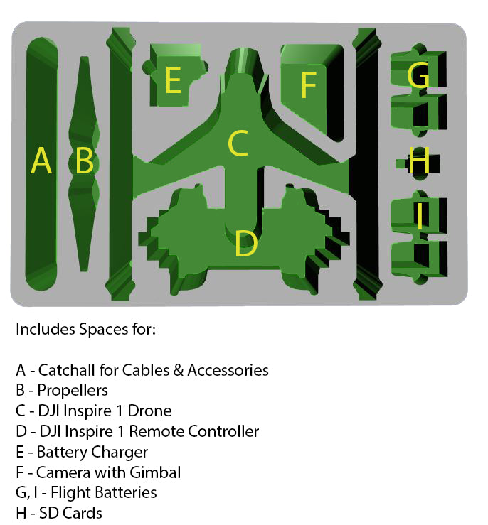 DJI Inspire 1 Custom Drone Case — alternate view 4