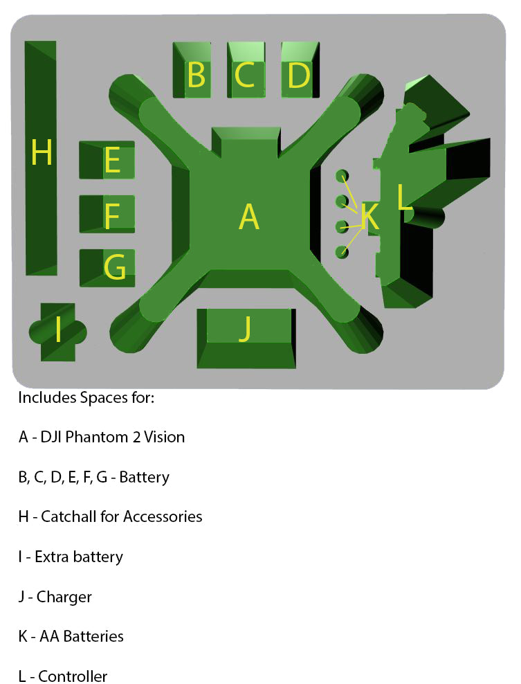 DJI Phantom 2 Vision Plus Drone Custom Case - SKB — alternate view 4