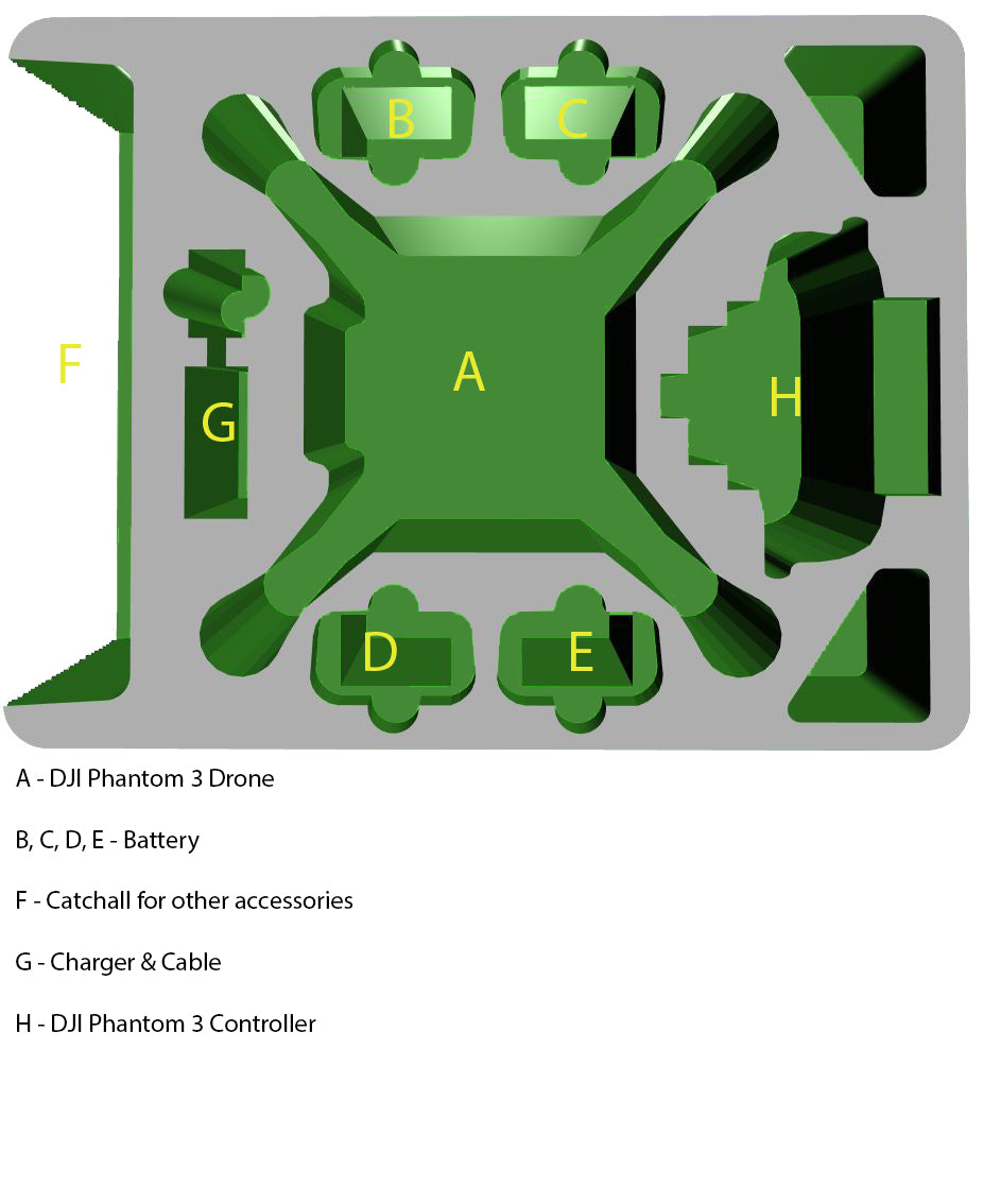 DJI Phantom 3 Custom Drone Case - SKB — alternate view 5