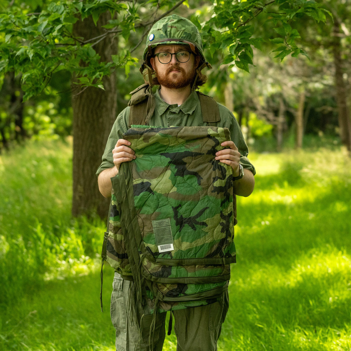 Unissued USGI M81 Woodland Poncho Liner/Woobie, alternate view 5
