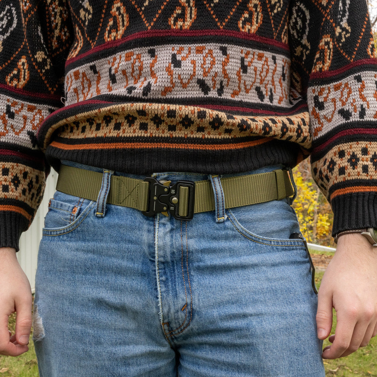 Canvas EDC Belt in Black, alternate view 2