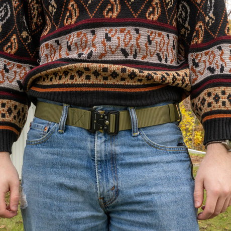 Canvas EDC Belt in Black, alternate view 2