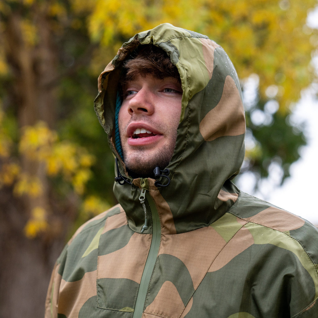 QILO x AP Retro Windbreaker in Norwegian Woodland, alternate view 12