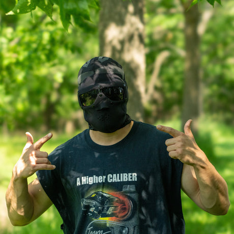 SwissEye Black Neoprene Mask w/Ballistic Smoke Lenses, alternate view 2