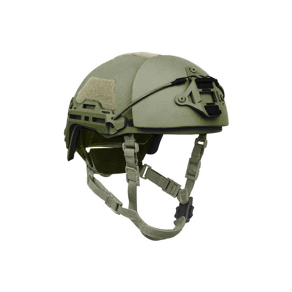 ATE® Rifle Ballistic Helmet | Rifle-Rated High-Cut - Hard Head Veterans in OD Green, alternate view 3