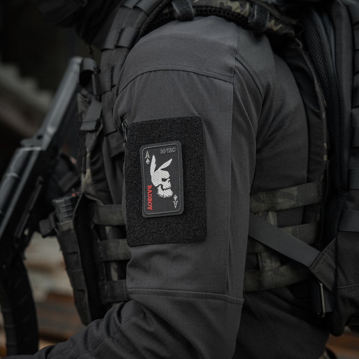 M-Tac Patch Bad Boy Embroidery in Ranger Green, alternate view 4