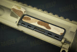 Daniel Defense Dust Cover and Brass Deflector Combo - Wrap in Cordura Fabric in Desert Tiger Stripe, alternate view 2