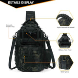 Raven Supply Military Tactical Sling Bag in Brown, alternate view 3