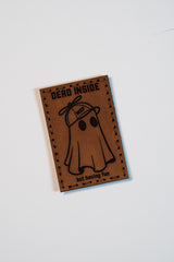 Dead Inside Leather Patch in Red Dye / White Thread, alternate view 4