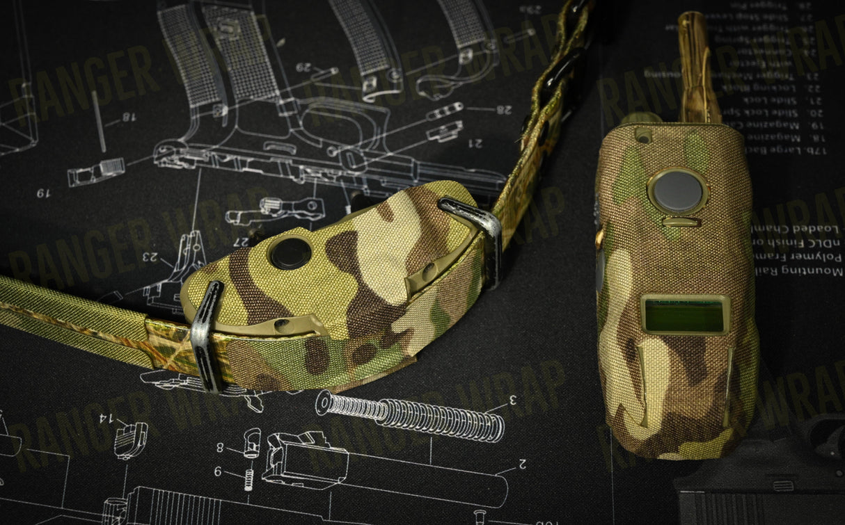 Dogtra 1900S Training E-Collar Remote - Wrap in Cordura Fabric in Desert Tiger Stripe, alternate view 2