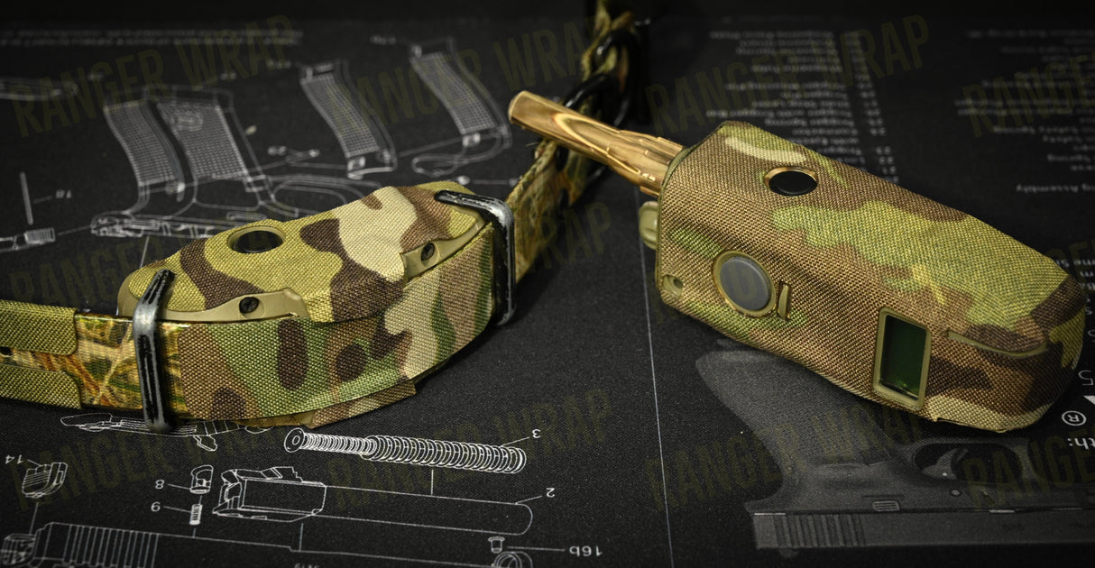 Dogtra 1900S Training E-Collar Remote - Wrap in Cordura Fabric in Black Multicam, alternate view 3