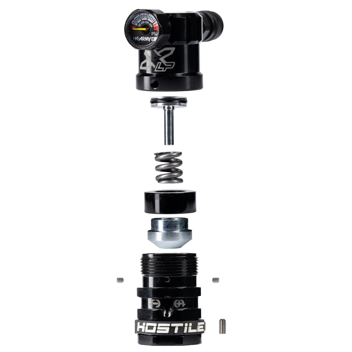 Hostile® XLP Regulator - Top Port Quick-Disconnect - Black