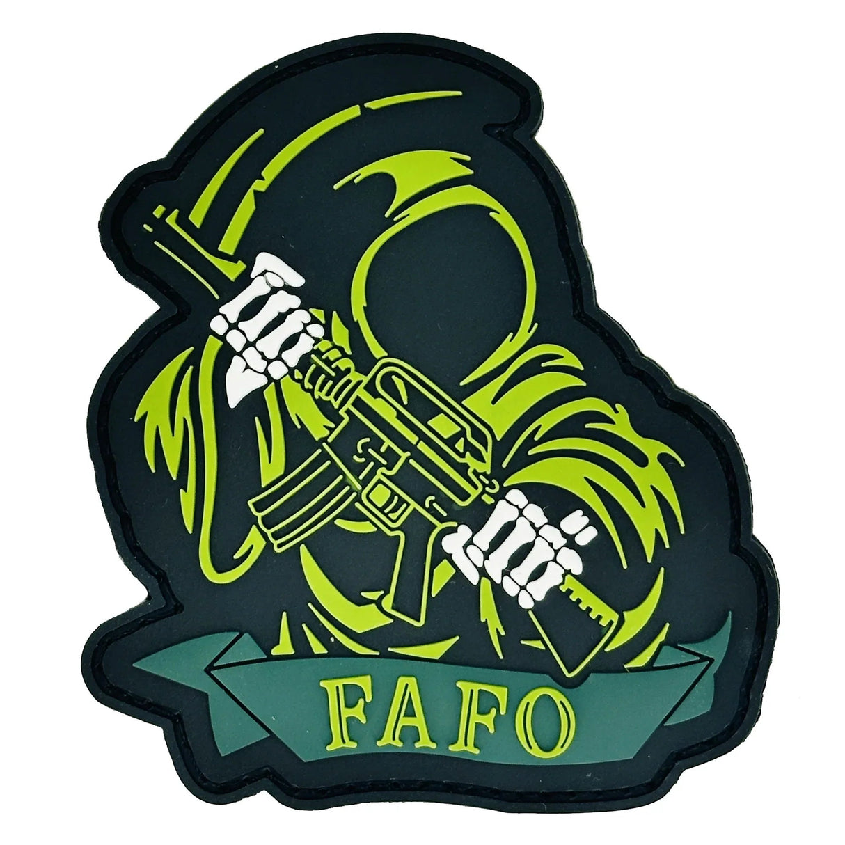 FAFO Reaper Fuck around and Find out - PVC PATCH, alternate view 2
