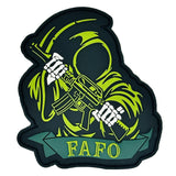 FAFO Reaper Fuck around and Find out - PVC PATCH, alternate view 2