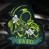 FAFO Reaper Fuck around and Find out - PVC PATCH, alternate view 3