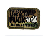 I'm Not Much to Look At But I Fuck Like The Government - V.2.0 - 2x3 Patch in Red, alternate view 7