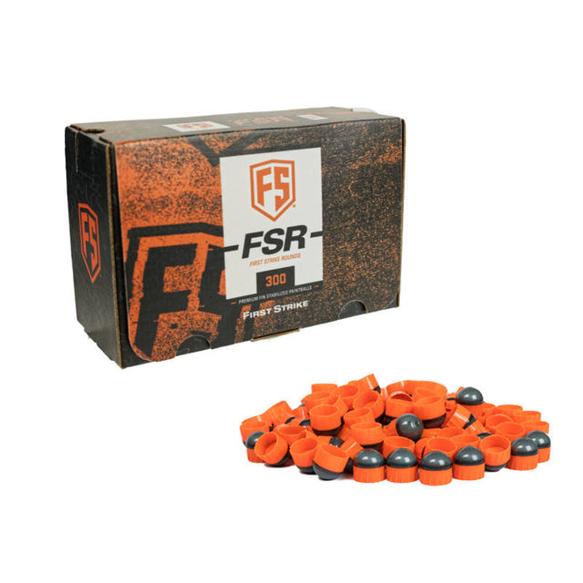 First Strike .68 Cal Fin-Stabilized Paintball Rounds in Orange