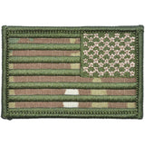 US Flag - 2x3 Patch - MultiCam w/ Olive Drab, Right Face (Reverse), alternate view 2