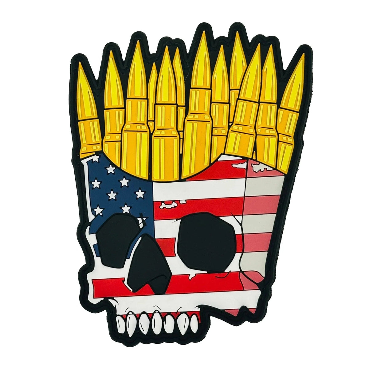Tactical Gear Junkie American Flag Freedom Fries PVC Patch, alternate view 2