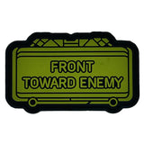 The Clacker Claymore Mine - 'Front Toward Enemy' - 3 inch PVC Patch, alternate view 4