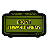 The Clacker Claymore Mine - 'Front Toward Enemy' - 3 inch PVC Patch, alternate view 3