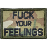 Fuck Your Feelings - 2x3 Patch in MultiCam, alternate view 6