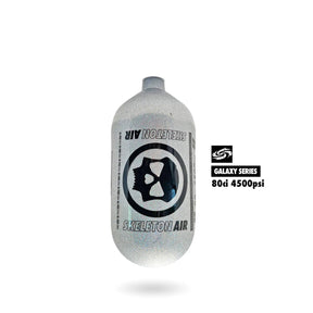 "GALAXY SERIES" HYPERLIGHT AIR TANK 80CI 4500PSI (BOTTLE ONLY) – Silver