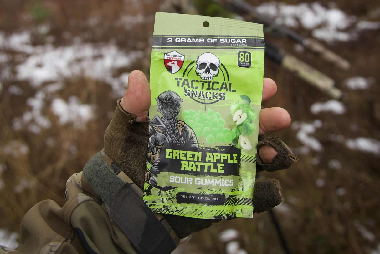 Tactical Snacks Green Apple Rattle Gummy Candy