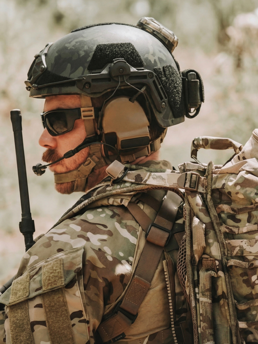 ATE® GEN2 Ballistic Helmet | NIJ IIIA High-Cut - Hard Head Veterans in Black, alternate view 43