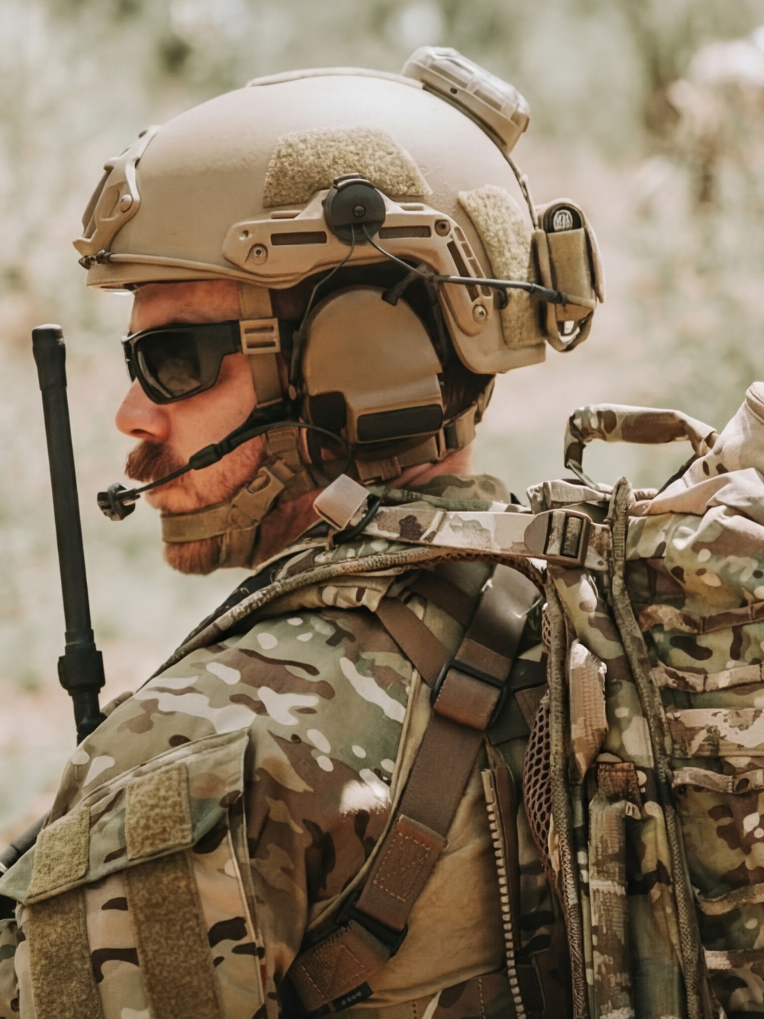 ATE® GEN2 Ballistic Helmet | NIJ IIIA High-Cut - Hard Head Veterans in Tan, alternate view 11