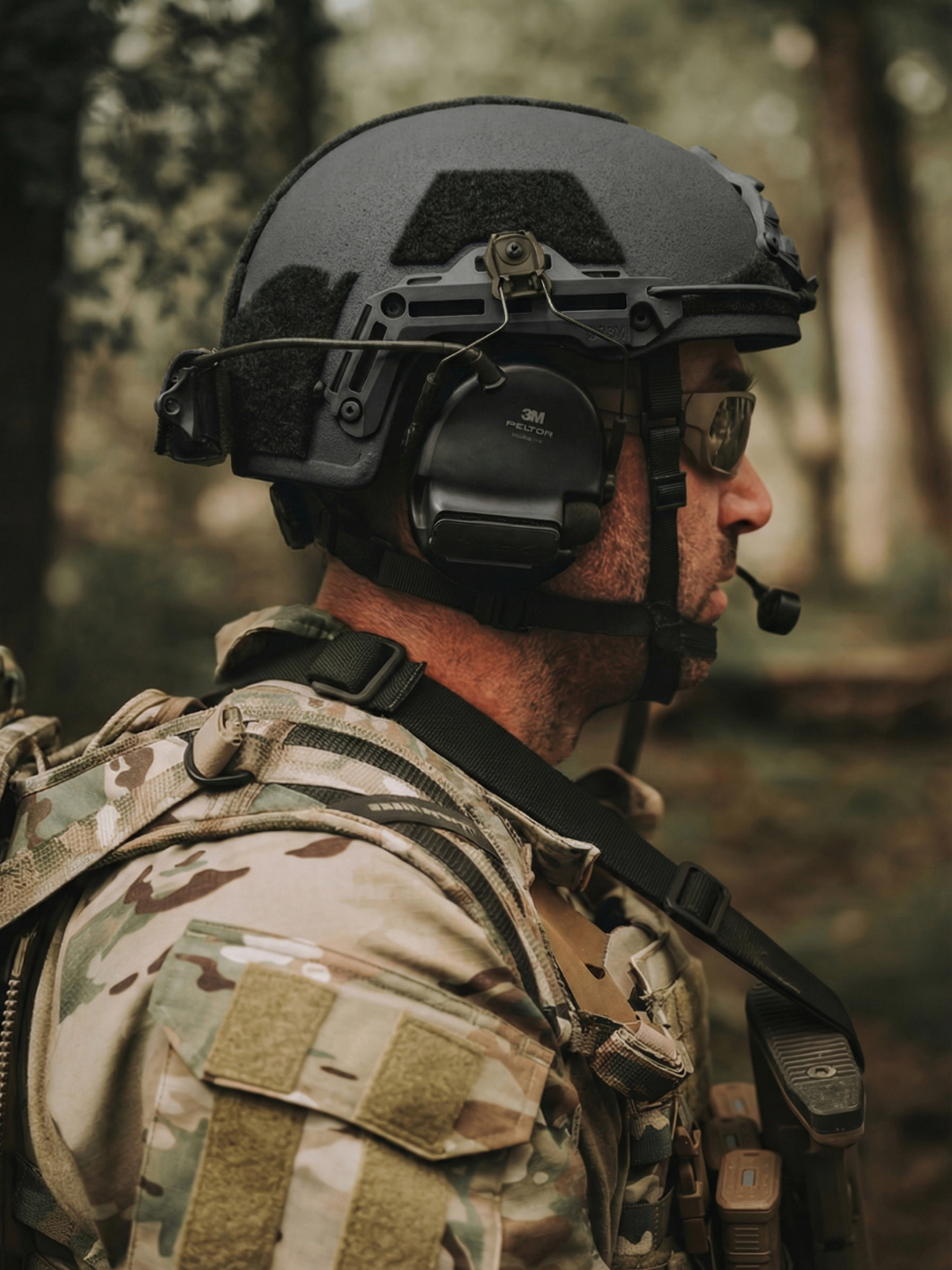 ATE® GEN2 Ballistic Helmet | NIJ IIIA High-Cut - Hard Head Veterans in Black, alternate view 34