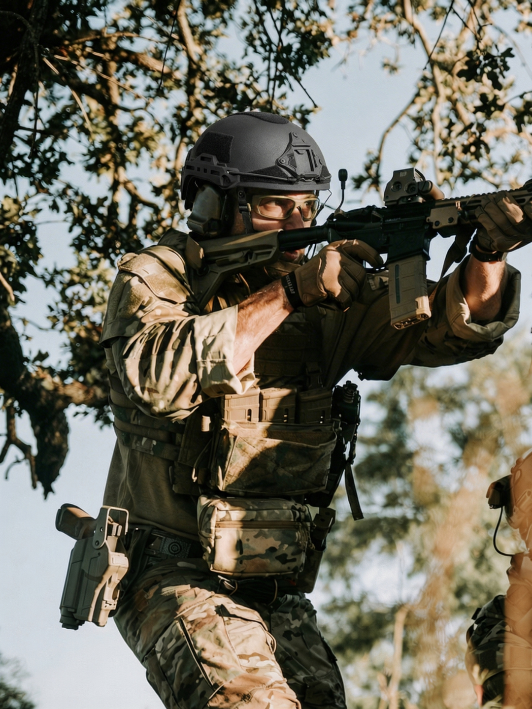 ATE® GEN2 Ballistic Helmet | NIJ IIIA High-Cut - Hard Head Veterans in Black, alternate view 37