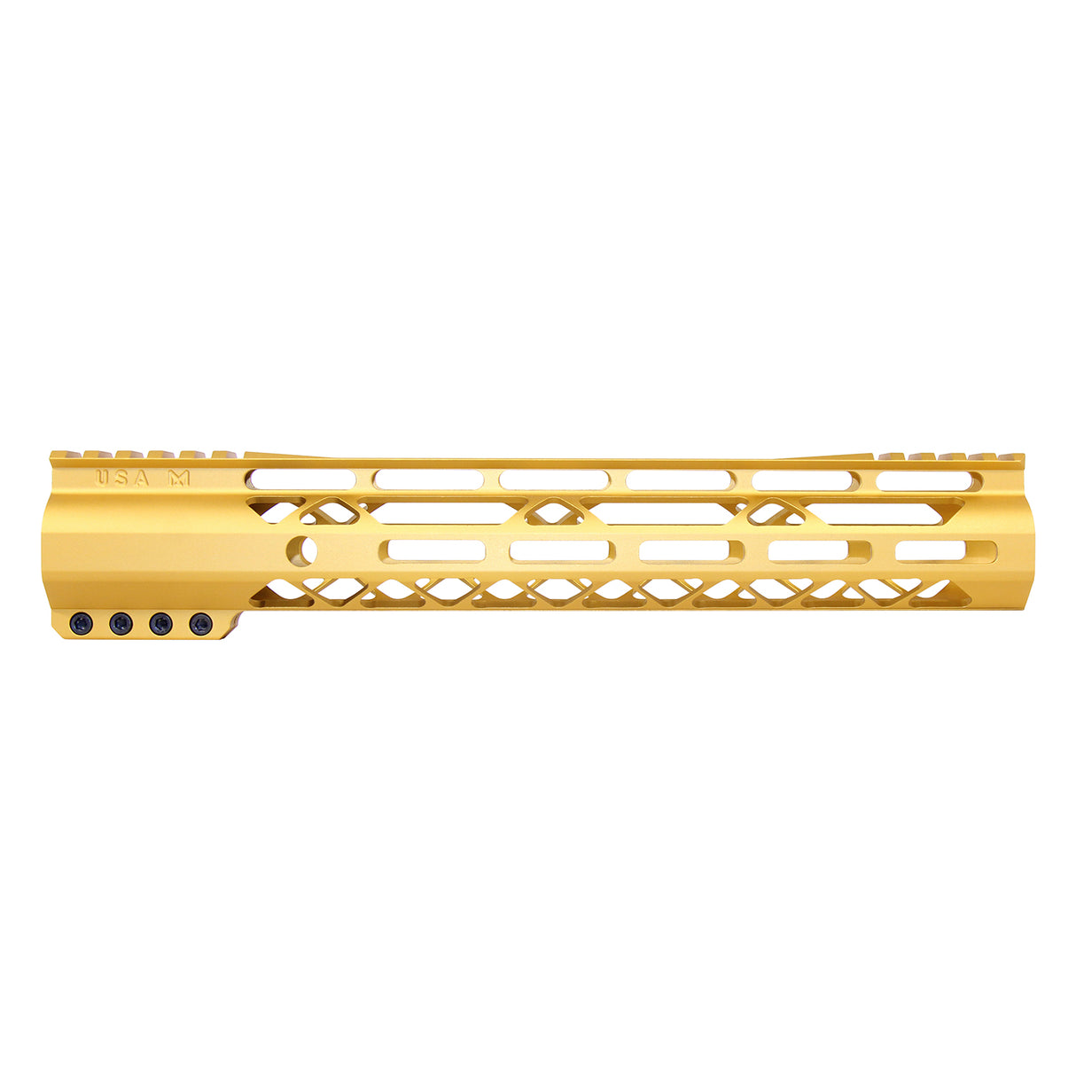 Guntec Air-LOK M-LOK Compression Free Float Handguard in Gold, alternate view 23