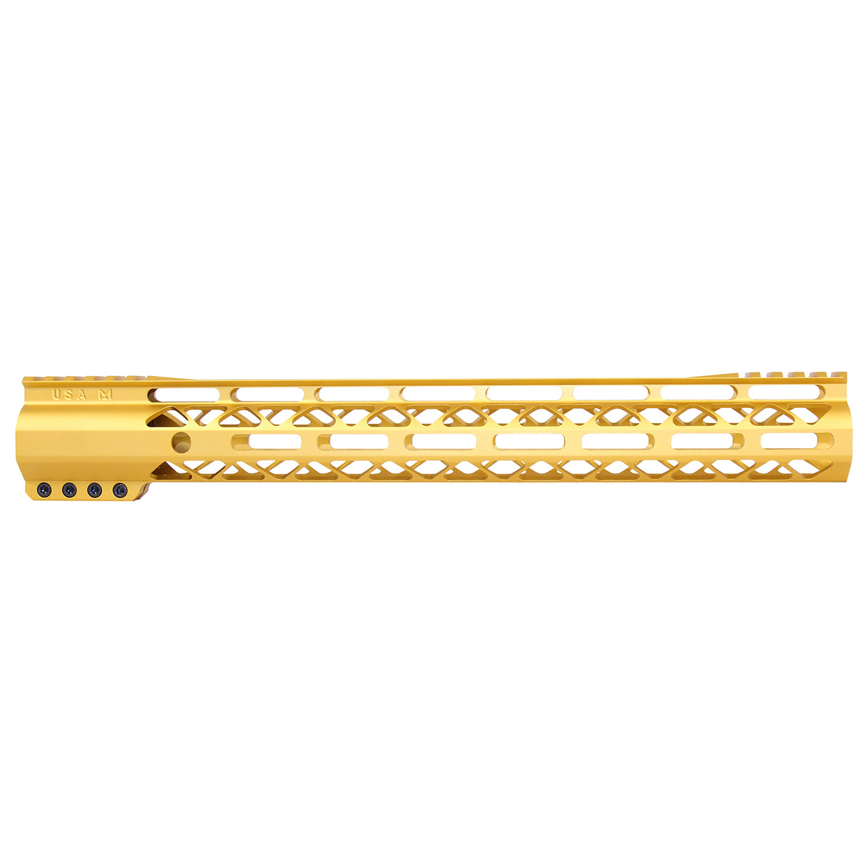 Guntec Air-LOK M-LOK Compression Free Float Handguard in Gold, alternate view 24
