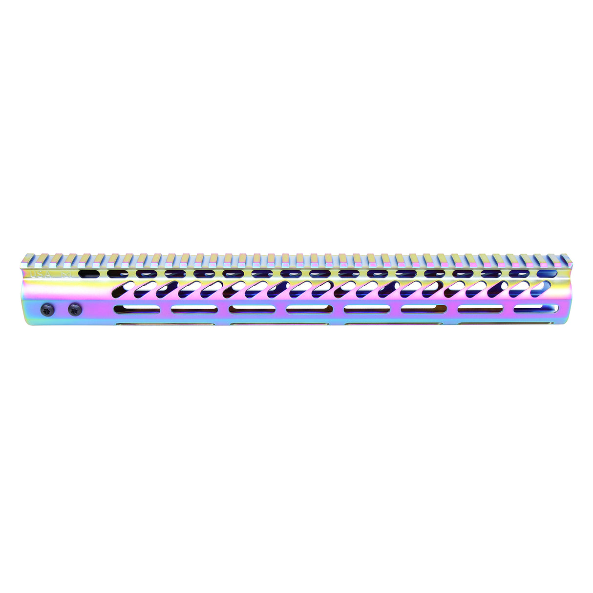Ultra Lightweight M-LOK Handguard – 7" & 15" Matte Rainbow PVD (Monolithic Rail) – 15" — alternate view 2
