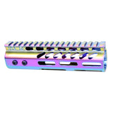 Ultra Lightweight M-LOK Handguard – 7" & 15" Matte Rainbow PVD (Monolithic Rail) – 7"