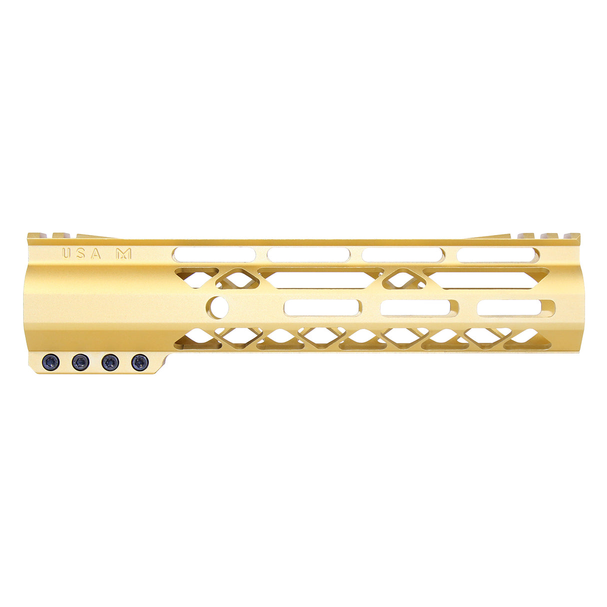 Guntec Air-LOK M-LOK Compression Free Float Handguard in Gold, alternate view 22