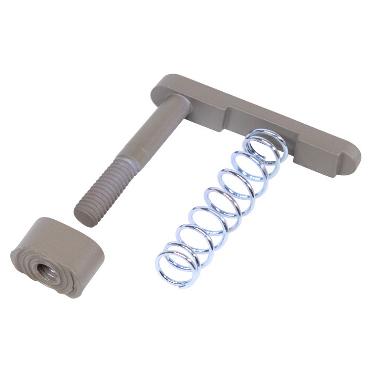 Guntec USA AR-15 Mag Catch Assembly With Extended Mag Button in Flat Dark Earth, alternate view 3