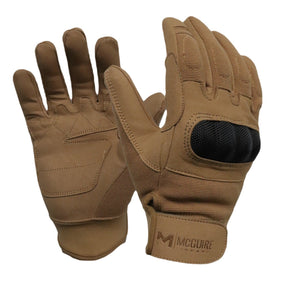 McGuire Gear Full Finger Hard Knuckle Glove in Coyote