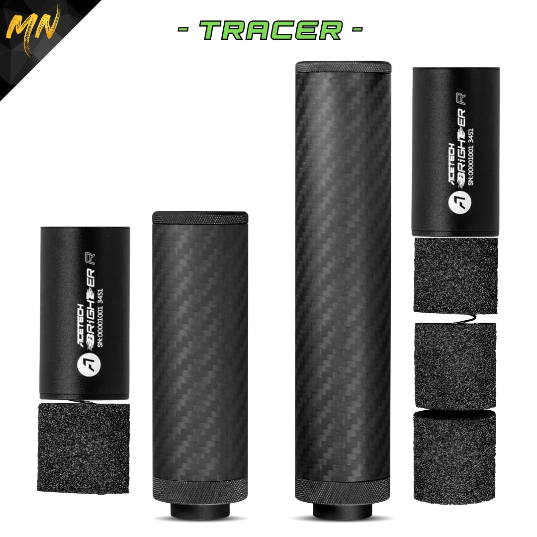 MNA Gen 5 Phantom Carbon Fiber Airsoft Mock Suppressor, 6", Forged Carbon Fiber, alternate view 6