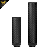MNA Gen 5 Phantom Carbon Fiber Airsoft Mock Suppressor, 4", Standard Carbon Fiber