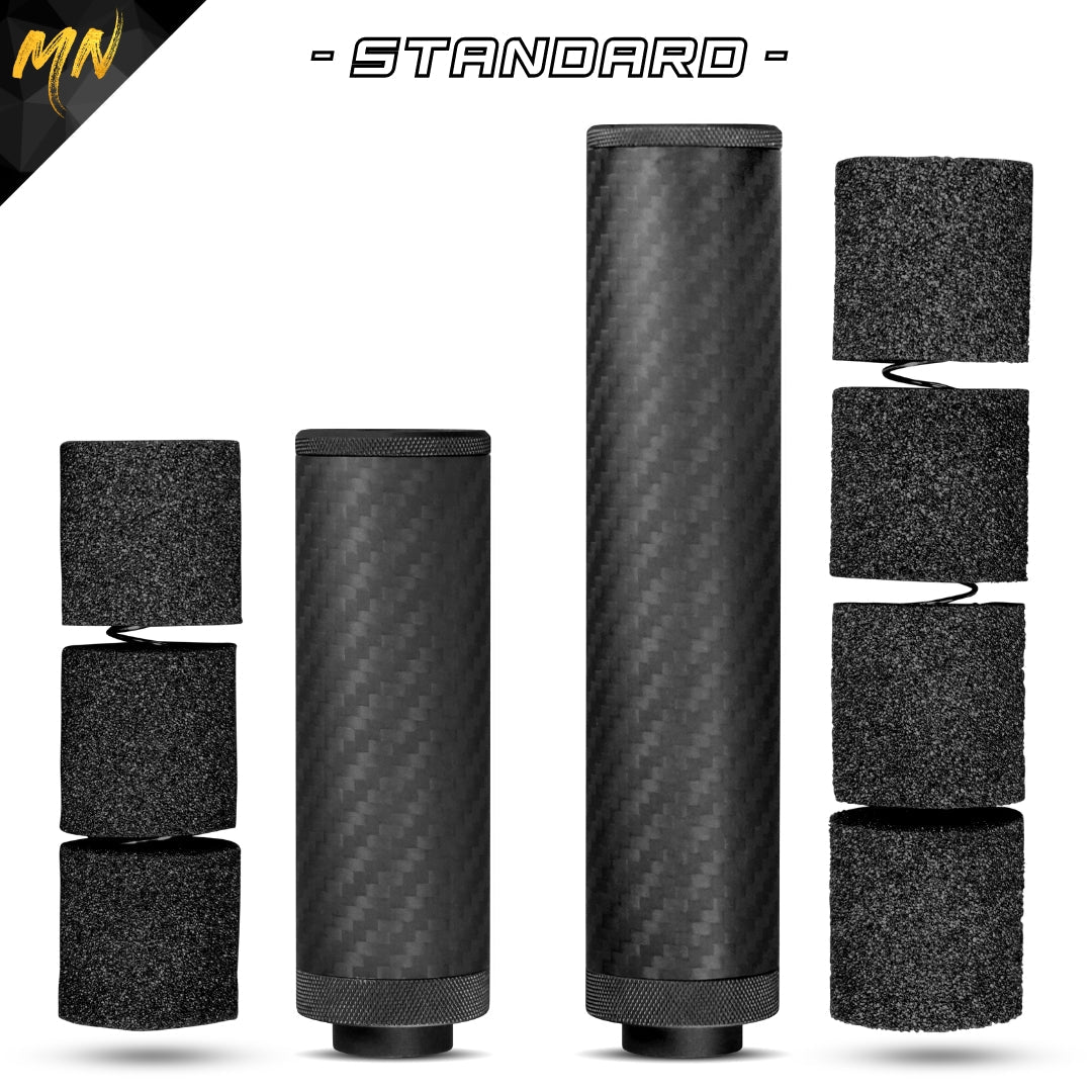 MNA Gen 5 Phantom Carbon Fiber Airsoft Mock Suppressor, 6", Standard Carbon Fiber, alternate view 5