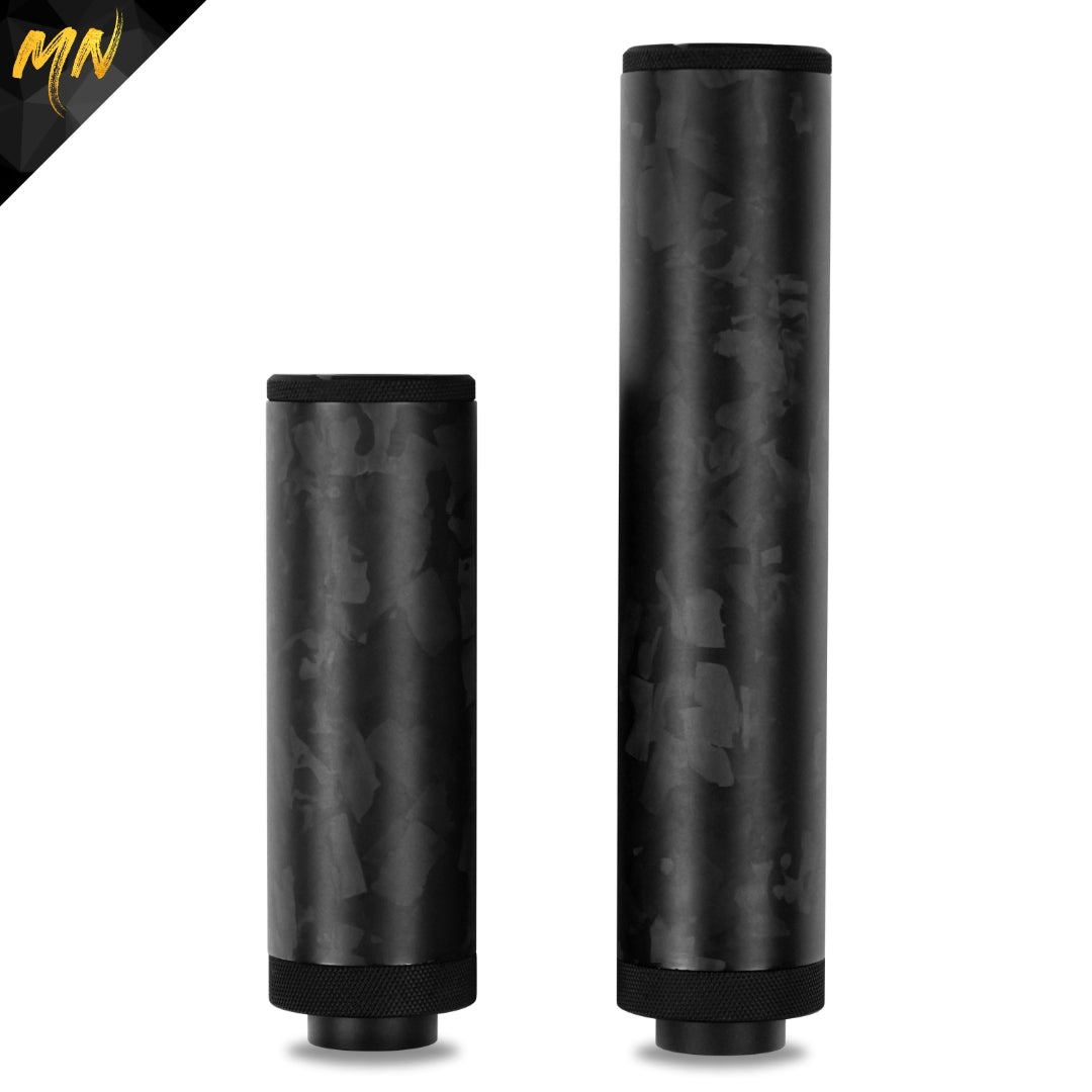 MNA Gen 5 Phantom Carbon Fiber Airsoft Mock Suppressor, 4", Forged Carbon Fiber, alternate view 2