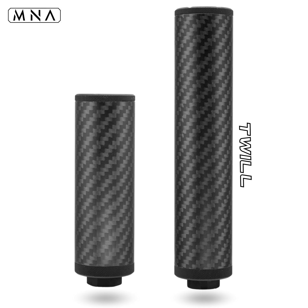 MNA Gen 6 Phantom™ Carbon Fiber Airsoft Suppressor, Twill, 4"