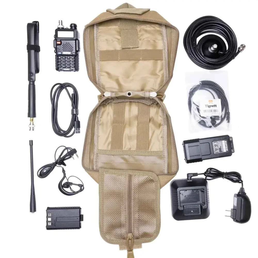 Radio Go Bag with Baofeng BF-F8HP 8 Watt Programmed Vehicle Radio and Nagoya NA771 – Black BF-F8HP With Nagoya